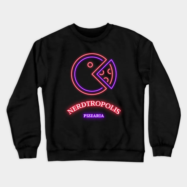 Pizza Eater Crewneck Sweatshirt by nerdtropolis